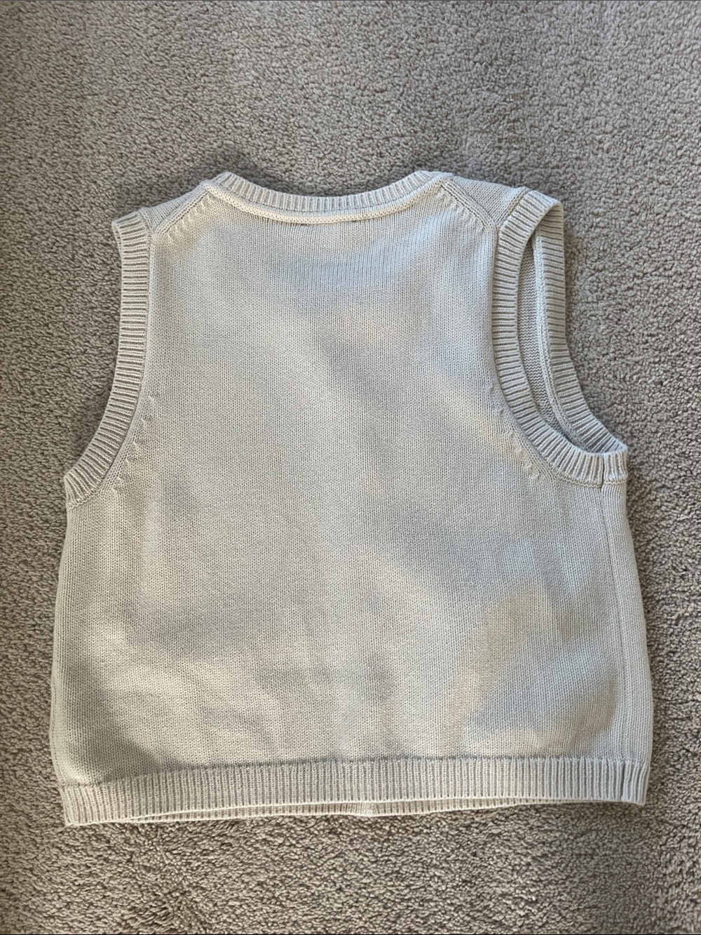 GAP Cream Button-Front Knit Vest - Picture 3 of 4
